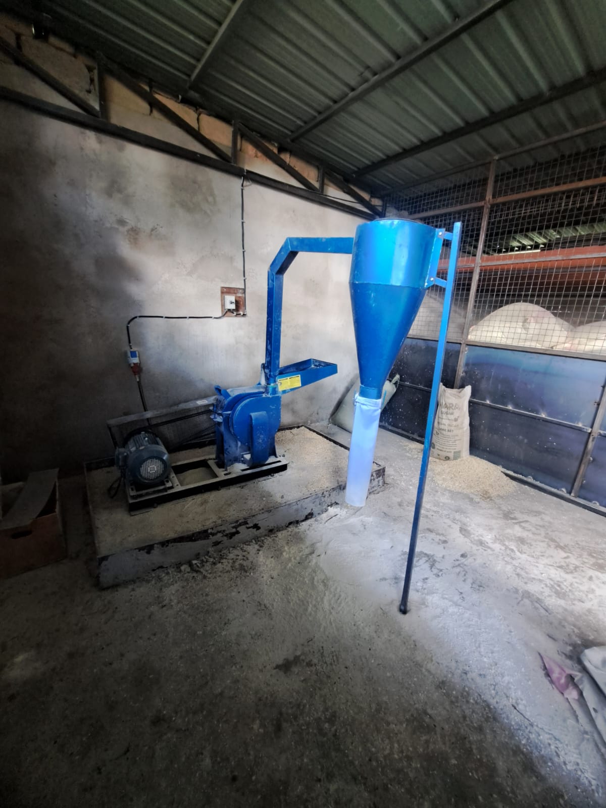 On-site feed mill