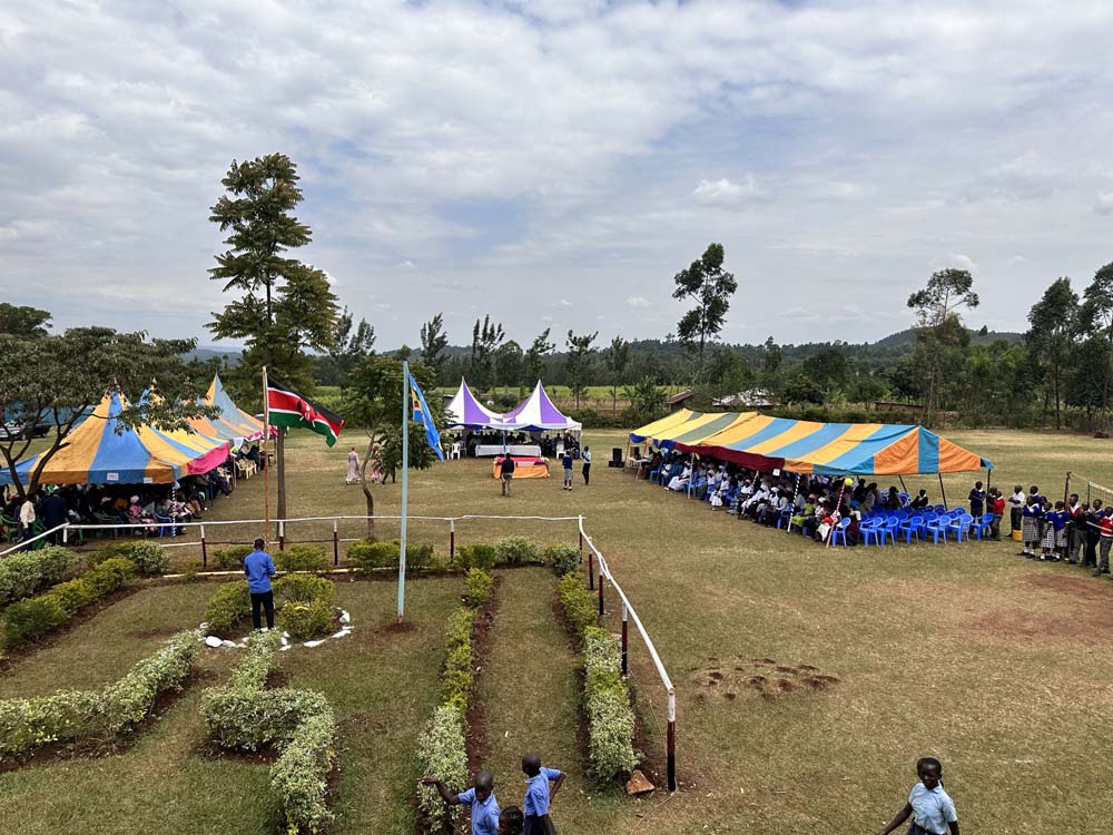 A festive day on the school grounds